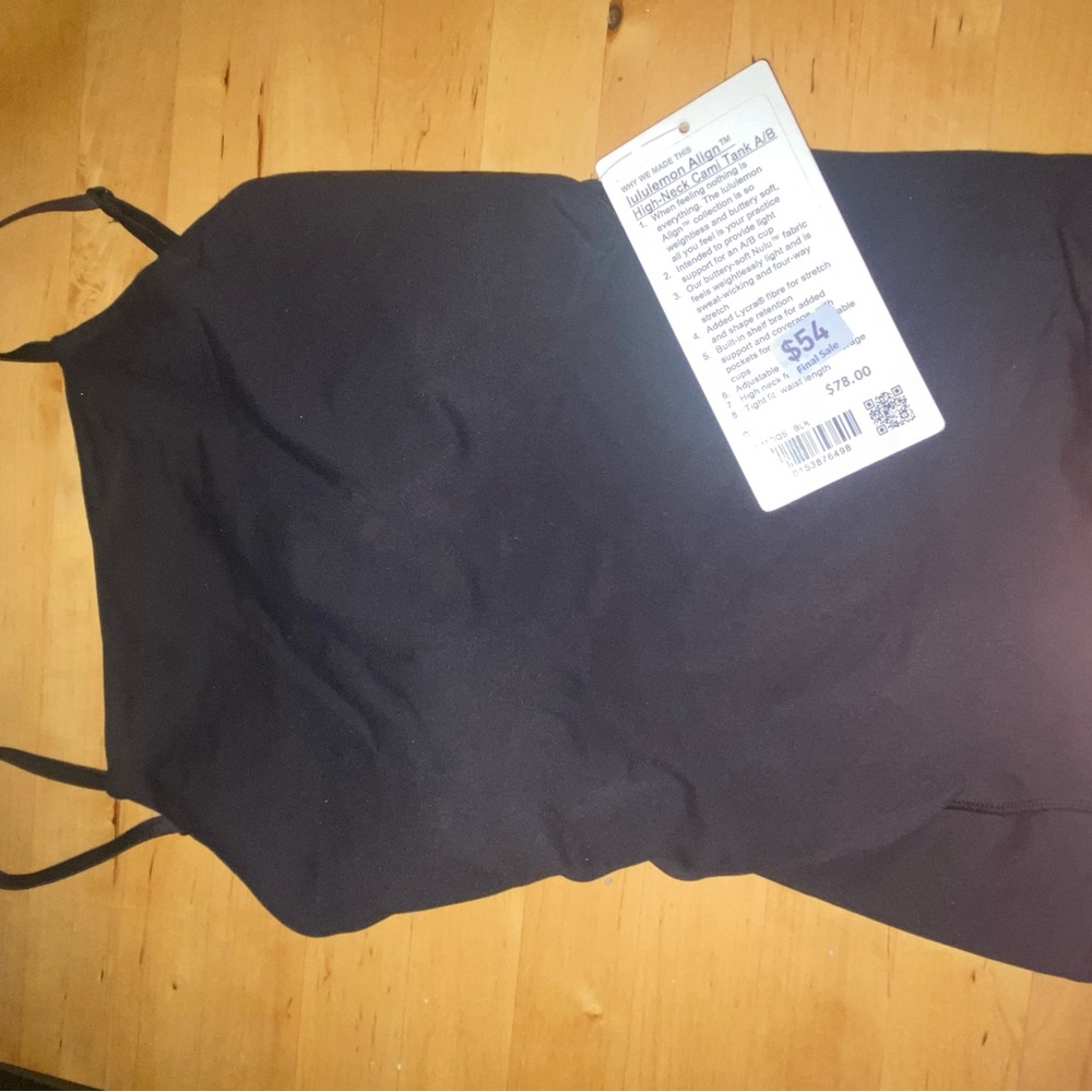 lululemon athletica Black Tank Top